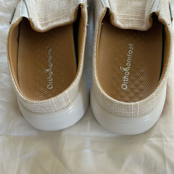 OrthoComfoot Orthopedic Slip-On Loafers Walking Shoes, Beige, EU41 US9.5 NWT - Picture 10 of 13